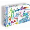 Aquarellum W Parku 4 plansze do malowania i farby, SentoSphere