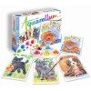 Aquarellum Pieski 4 obrazy do malowania i farby, SentoSphere