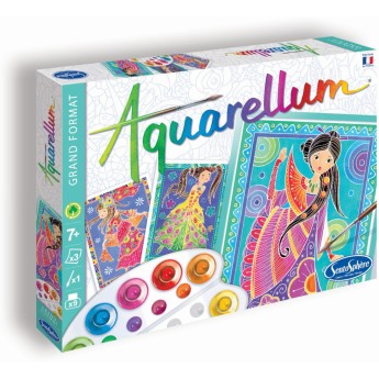 Glamour Girls 3 obrazy do malowania i farby Aquarellum, SentoSphere