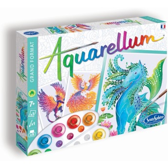 Aquarellum Mityczne Stworzenia 3 obrazy do malowania, SentoSphere