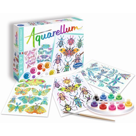 Aquarellum Insektarium 3 duże obrazy i farby +7, SentoSphere