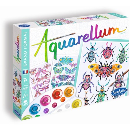 Aquarellum Insektarium 3 duże obrazy i farby +7, SentoSphere