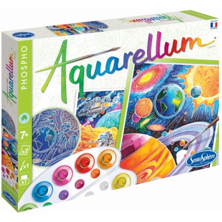 Aquarellum Kosmos 2 obrazy do malowania i farby, SentoSphere