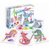 Aquarellum Koty w Kwiaty 4 obrazy do malowania i farby, SentoSphere