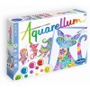 Aquarellum Koty w Kwiaty 4 obrazy do malowania i farby, SentoSphere