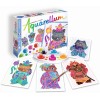 Aquarellum Junior Maneki Neko 4 obrazy do malowania i farby, SentoSphere