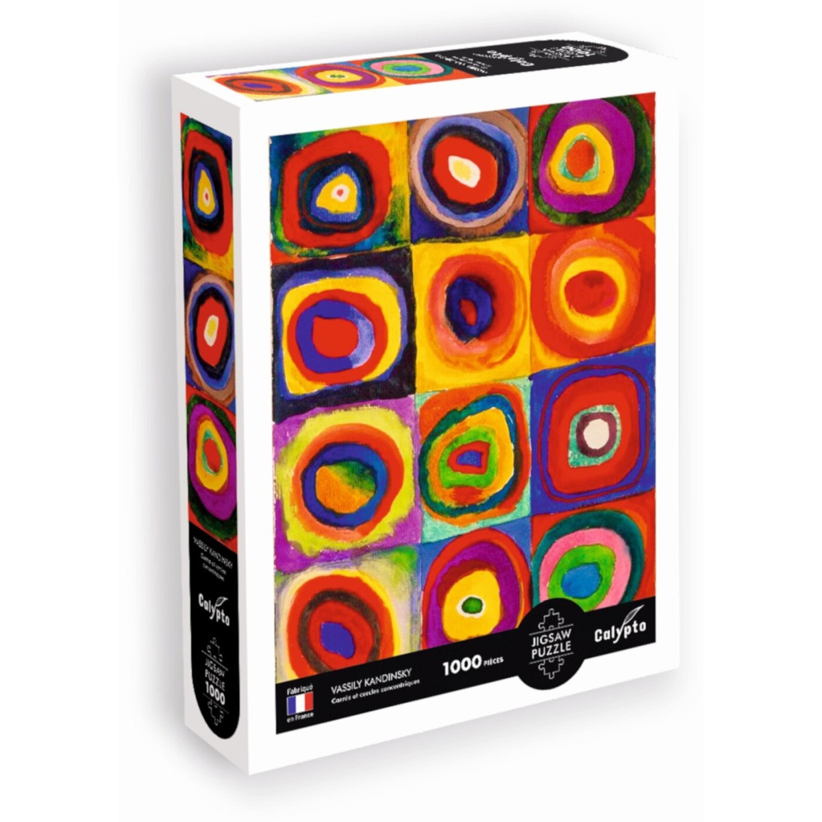 Puzzle 1000 el. Kwadraty i koncentryczne okręgi, Kandinsky, Calypto