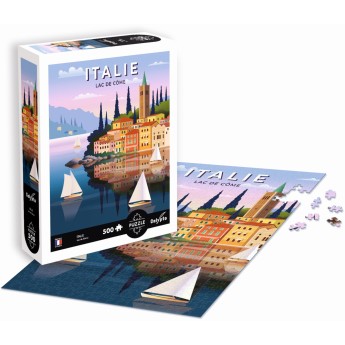 Puzzle 500 el. Lago di Como, Włochy, Calypto