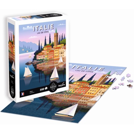 Puzzle 500 el. Lago di Como, Włochy, Calypto