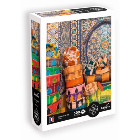 Puzzle 500 elementów XL Starożytna medina Fezu, Calypto