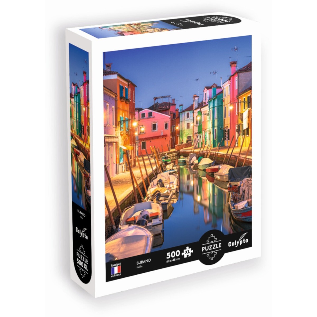 Puzzle 500 elementów XL Burano, Włochy, Calypto