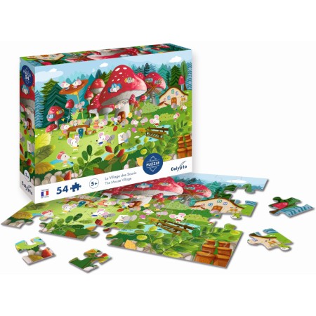 Puzzle 54 elementy Wioska Myszek, Calypto +5