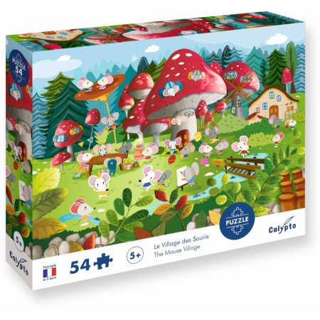 Puzzle 54 elementy Wioska Myszek, Calypto +5