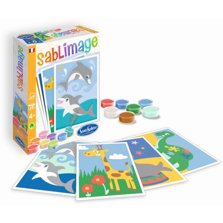 Zwierzęta Egzotyczne 4 obrazki piaskowe Mini Sablimage +4, SentoSphere