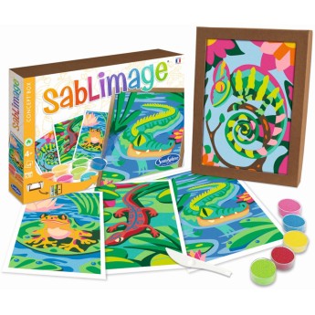 Sablimage W Wysokich Trawach 4 obrazki piaskowe +4, SentoSphere