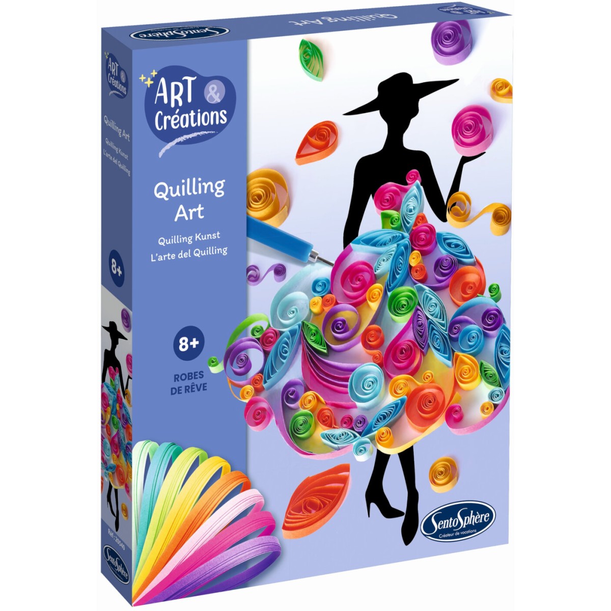 Sukienki do robienia metodą quilling dla dzieci +8, SentoSphere