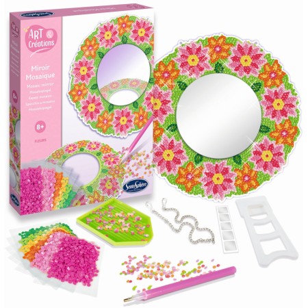 SentoSphere Lustro w kwiatach do zdobienia diamentami +8