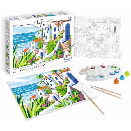 Malowanie po numerach "Riviera" podobrazie 25 x 32,5