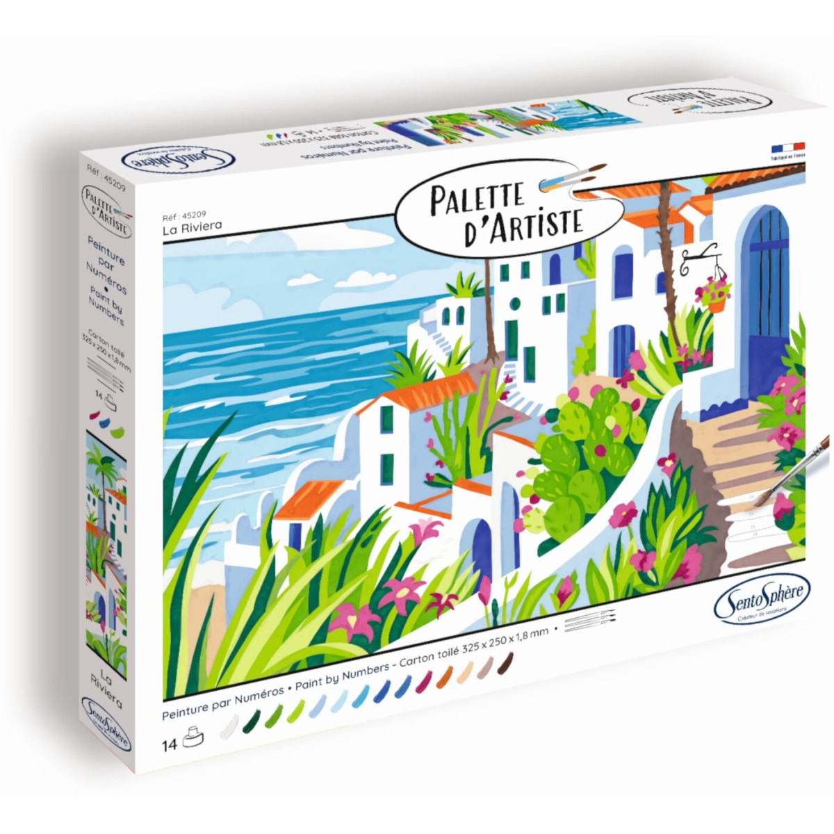 Malowanie po numerach "Riviera" podobrazie 25 x 32,5