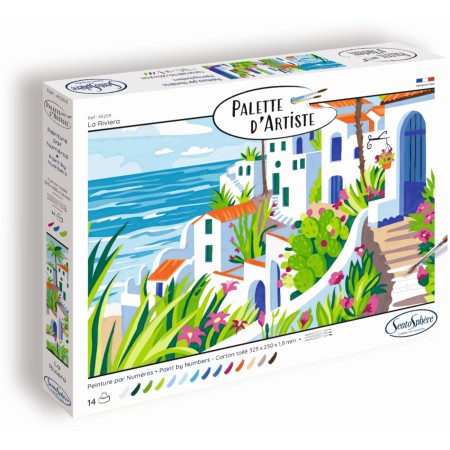 Malowanie po numerach "Riviera" podobrazie 25 x 32,5