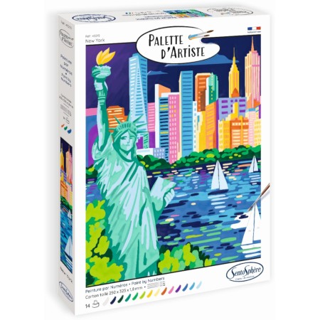 Malowanie po numerach "Nowy Jork" podobrazie 25 x 32,5