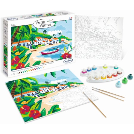 Malowanie po numerach "Ilhabela" podobrazie 25 x 32,5