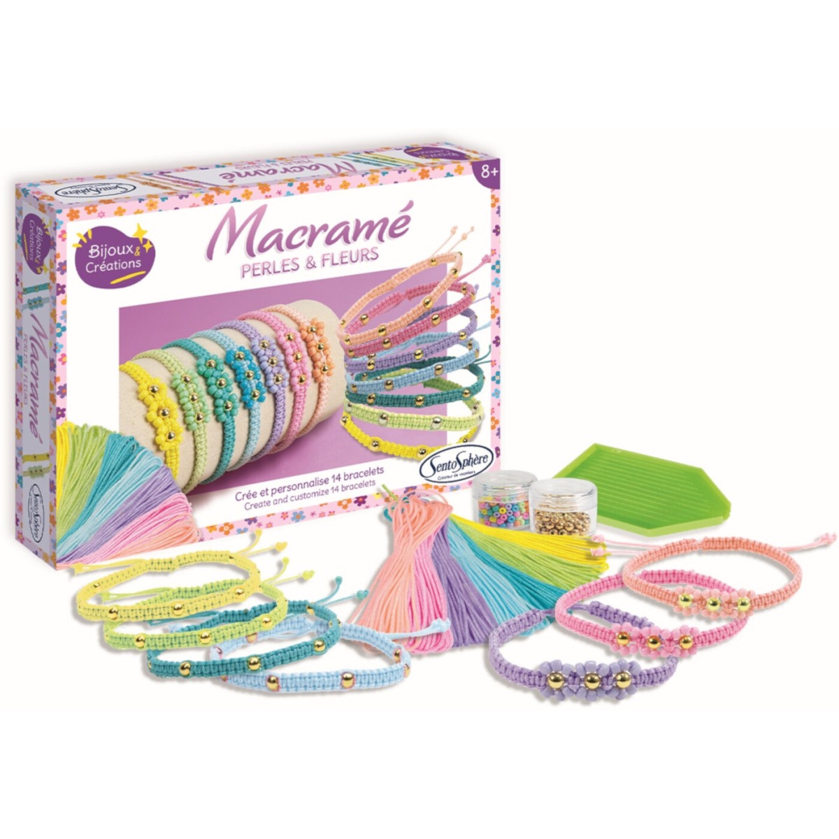 Bransoletki z makramy do robienia zestaw SentoSphere 80003