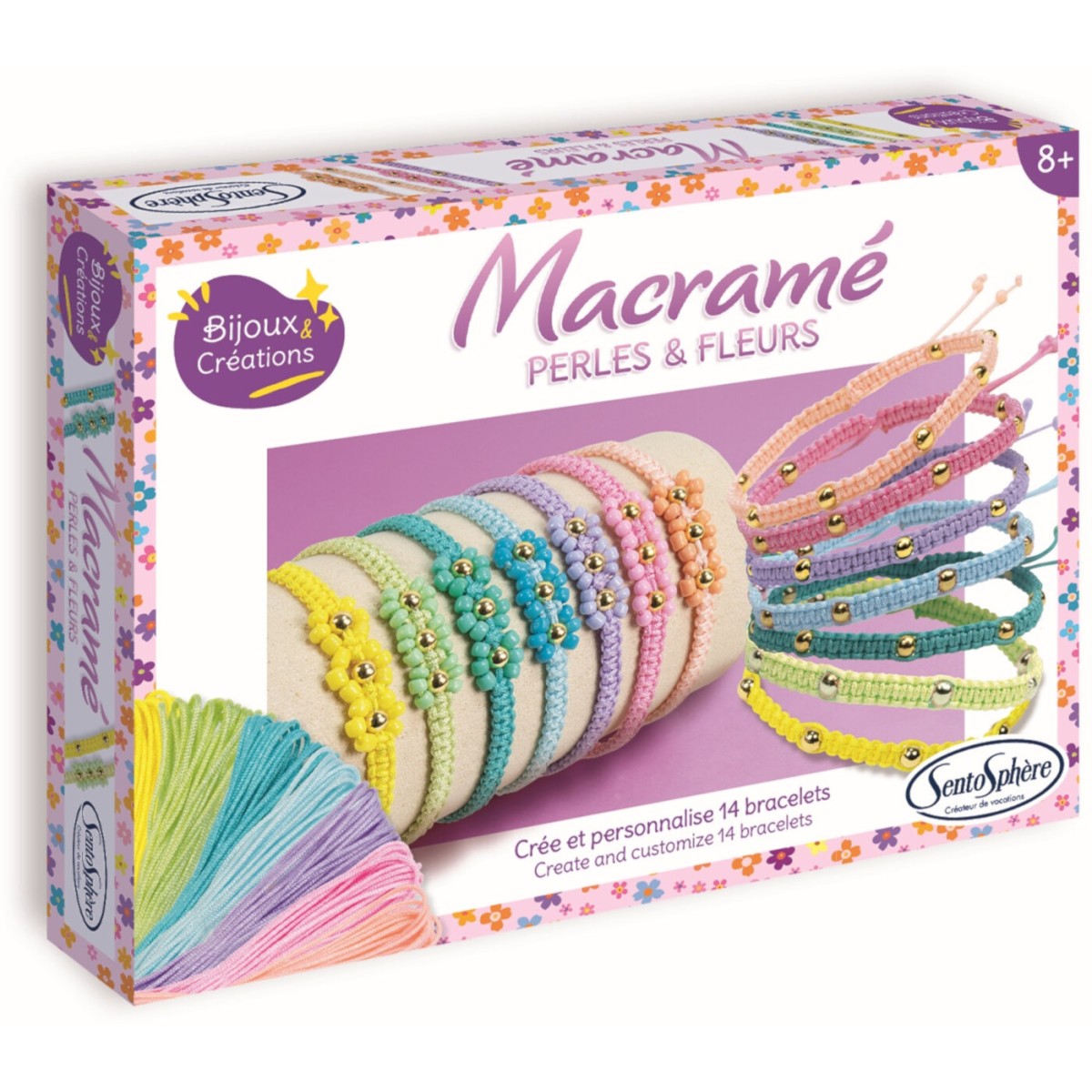 Bransoletki z makramy do robienia zestaw SentoSphere 80003
