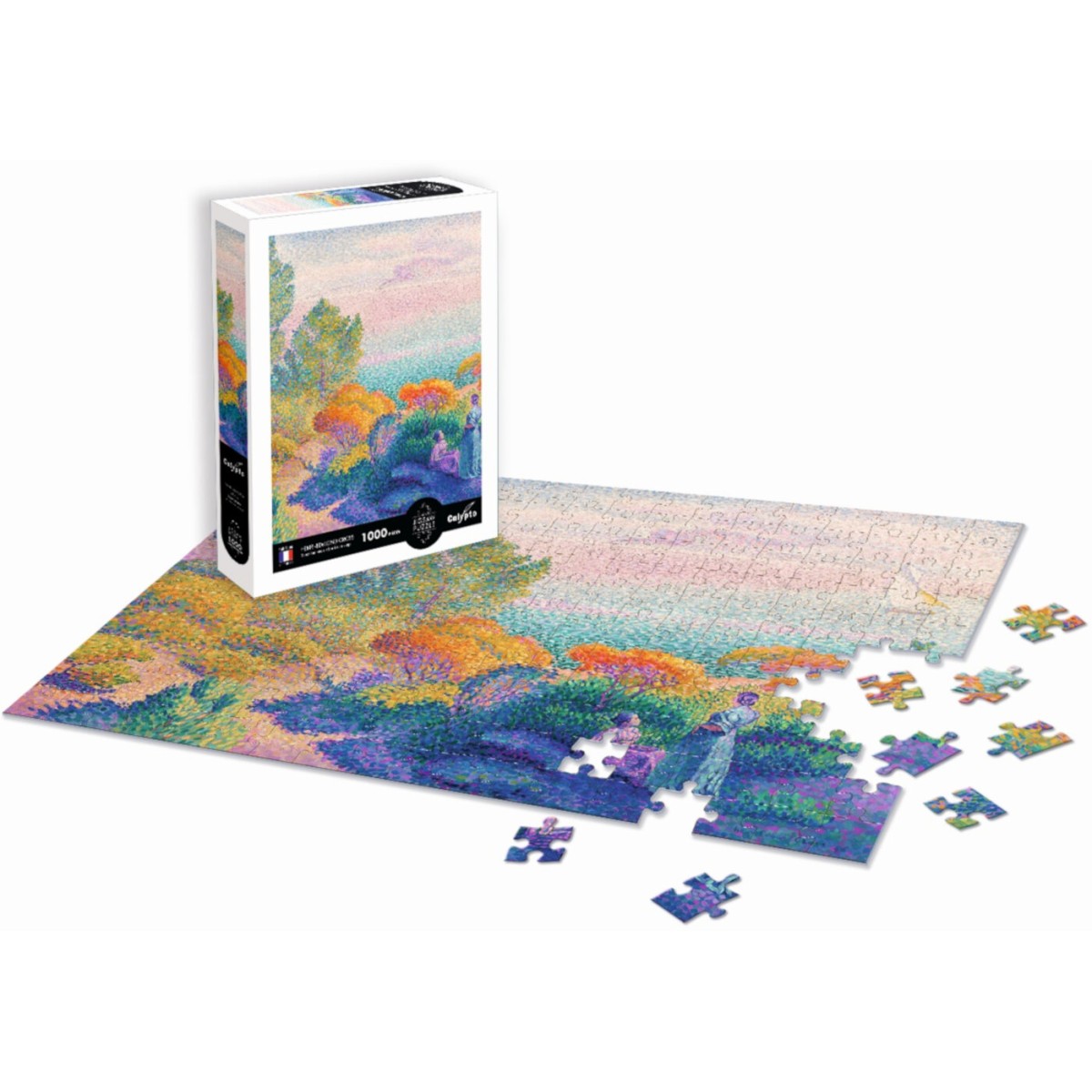 Puzzle 1000 Dwie Kobiety Nad Brzegiem Morza Śródziemnego (Cross), Calypto
