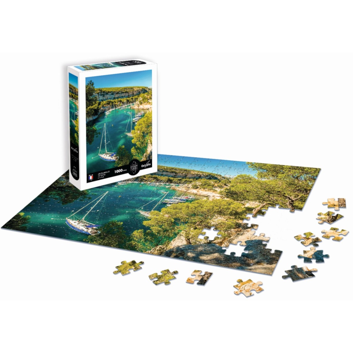 Puzzle 1000 Calanques de Cassis - Lazurowe Wybrzeże (Francja), Calypto