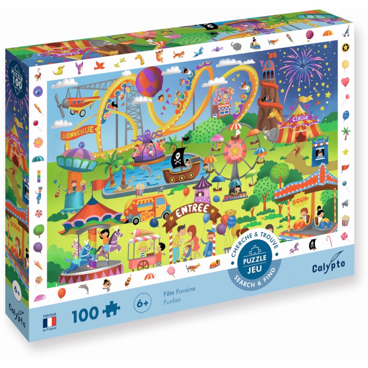 Puzzle obserwacyjne 100 Wesołe Miasteczko, Calypto