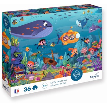 Puzzle 36 elementów Głębiny Morskie, Calypto