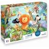 Puzzle 2x24 elementy Dzikie Zwierzęta, Calypto