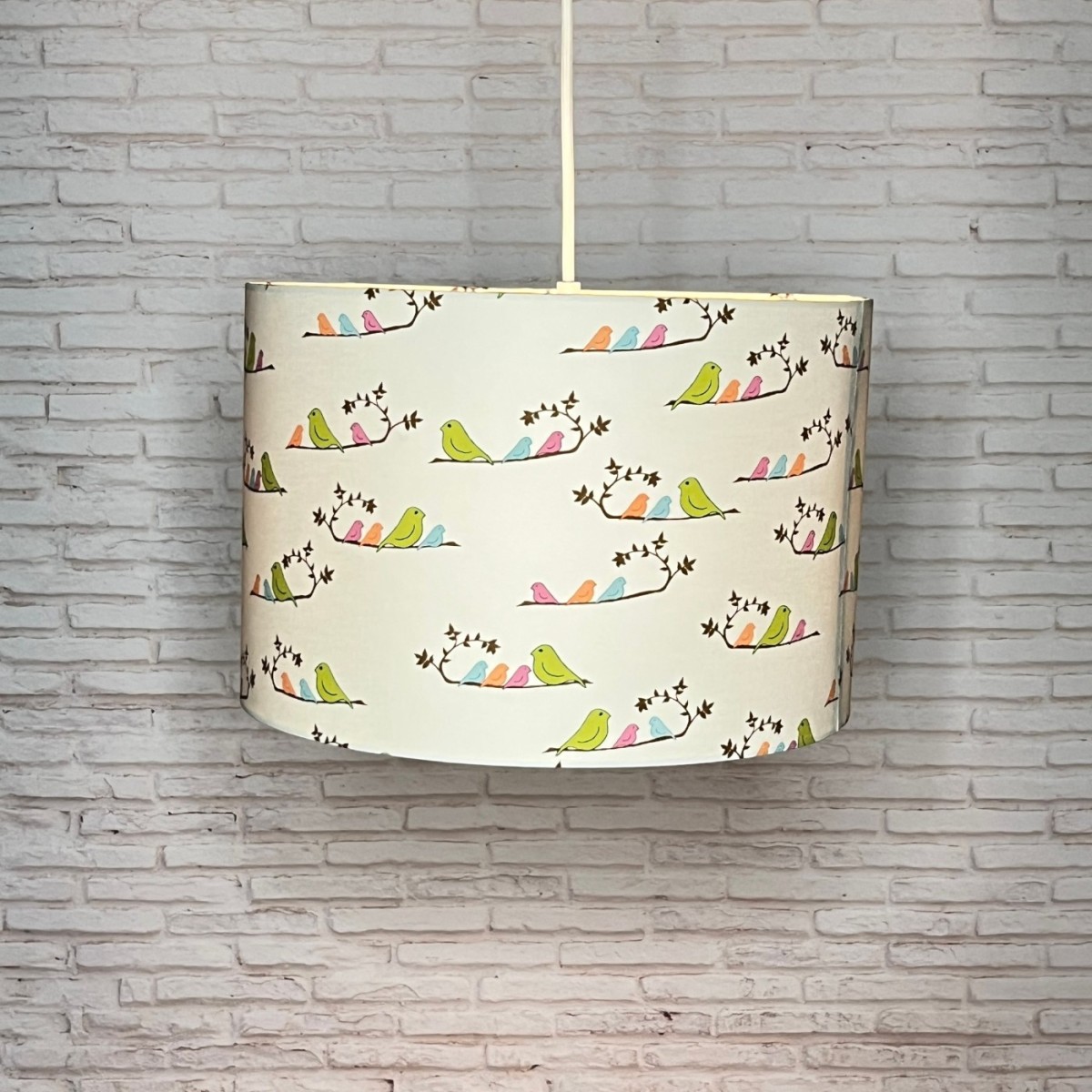 Abażur do lampy wiszącej Ptaszki kolorowe, Lamps & Co.
