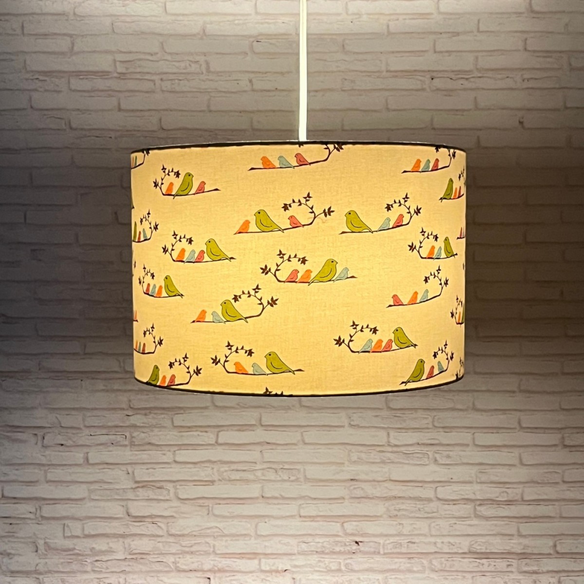 Abażur do lampy wiszącej Ptaszki kolorowe, Lamps & Co.