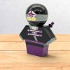 Figurka kokeshi samuraj Hisoka, wojownik tajemniczy