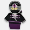 Figurka kokeshi samuraj Hisoka, wojownik tajemniczy