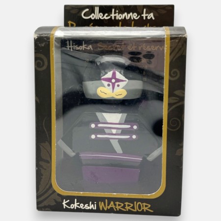 Figurka kokeshi samuraj Hisoka, wojownik tajemniczy