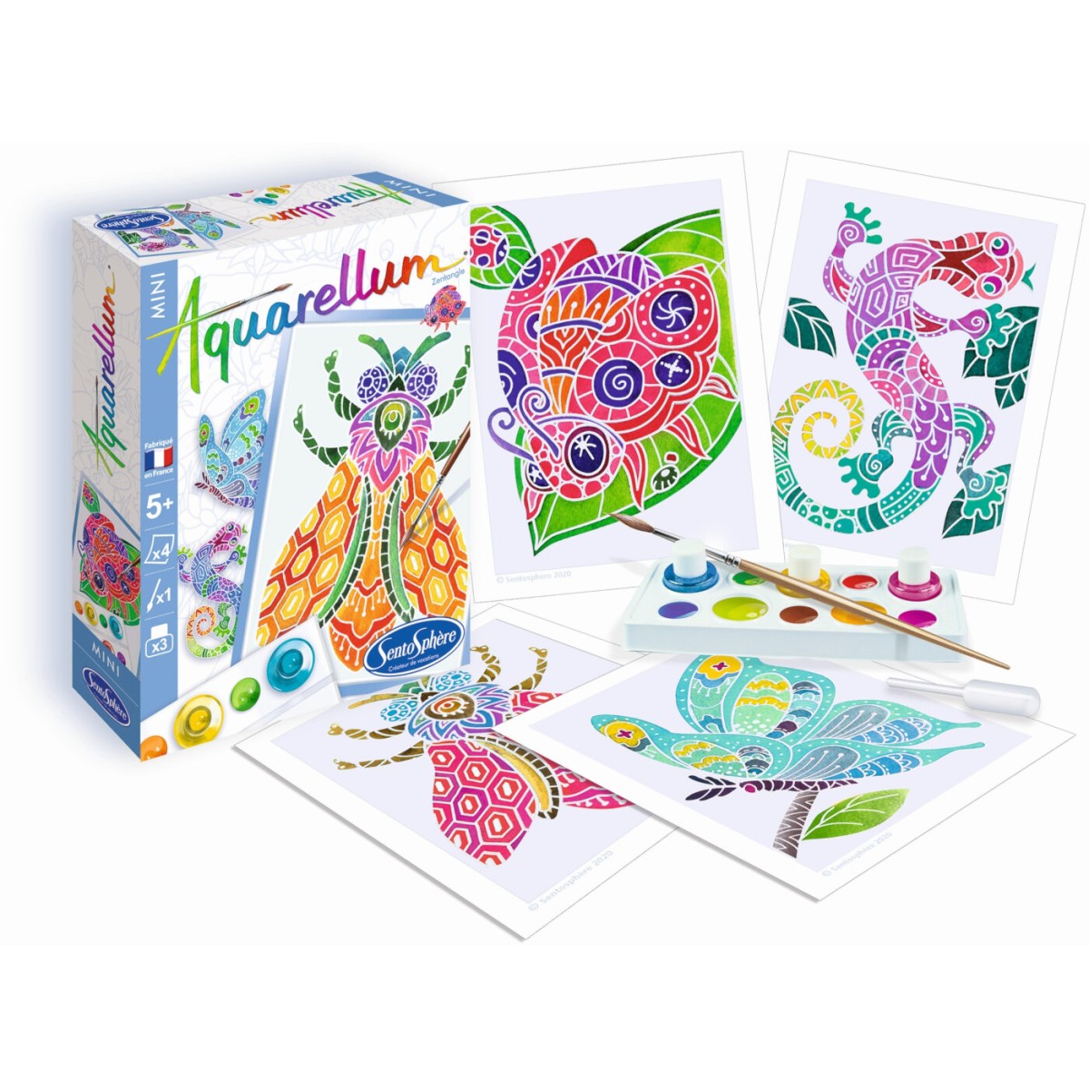 Malowanie akwarelami Zentangle Mini – 5+ SentoSphere
