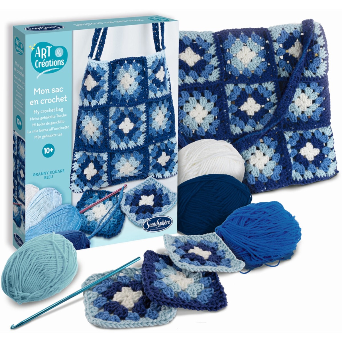 Szydełkowanie torby Patchwork – 10+ SentoSphere