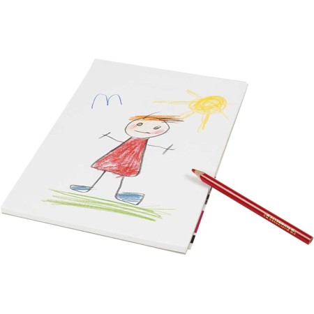 Blok rysunkowy, A4, arkusz 210x297 mm, 120 g, biały