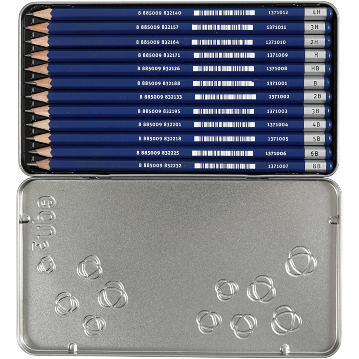 Ołówki rysunkowe Edu, B, 2B, 4B, 5B, 6B, 8B, 9B, HB, H, 2H, 3H