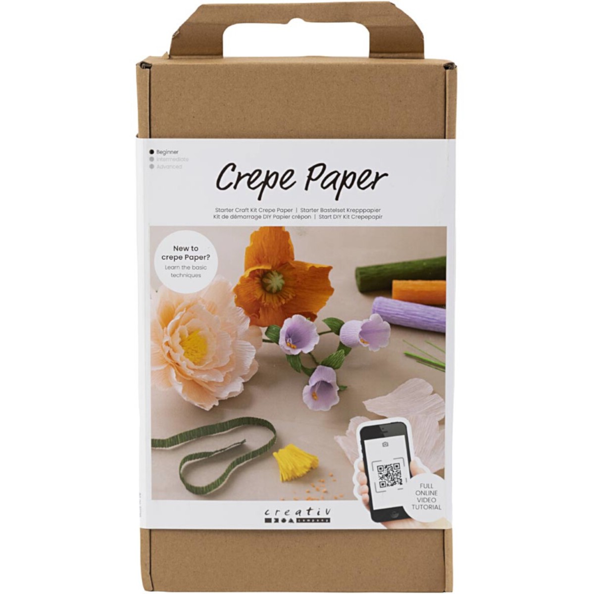 Zestaw startowy do rękodzieła Papier krepowy, różne kolory, 1