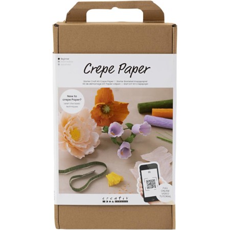 Zestaw startowy do rękodzieła Papier krepowy, różne kolory, 1