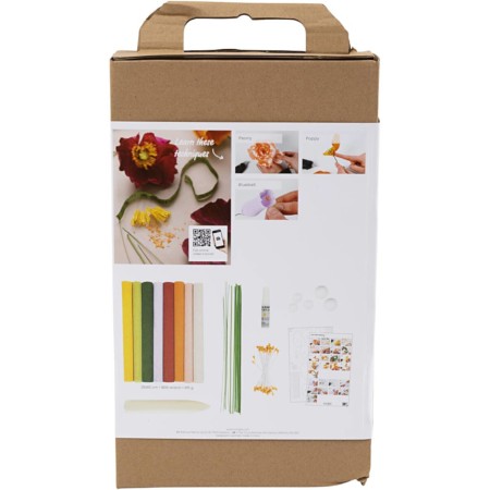 Zestaw startowy do rękodzieła Papier krepowy, różne kolory, 1