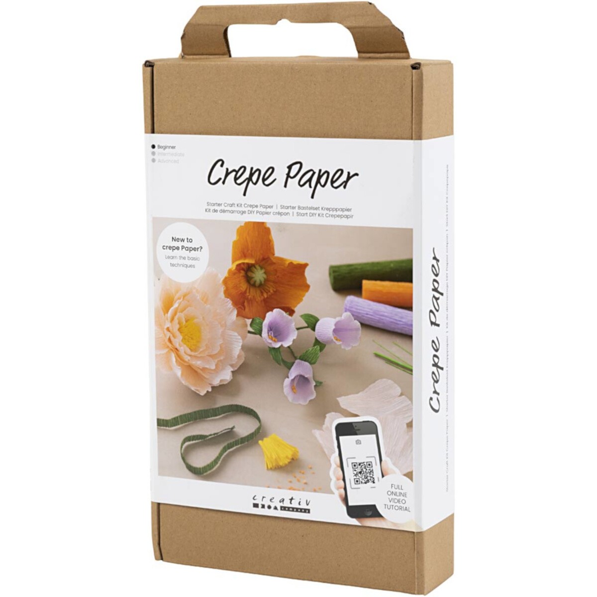 Zestaw startowy do rękodzieła Papier krepowy, różne kolory, 1