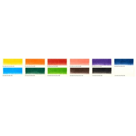 DERWENT - CHROMAFLOW - metalowe pudełko 12 kredek w różnych kolorach