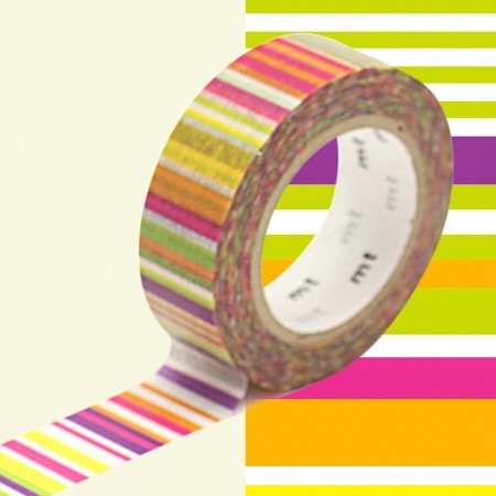 MT 1P Wzór z wieloma jaskrawymi liniami / multi border vivid