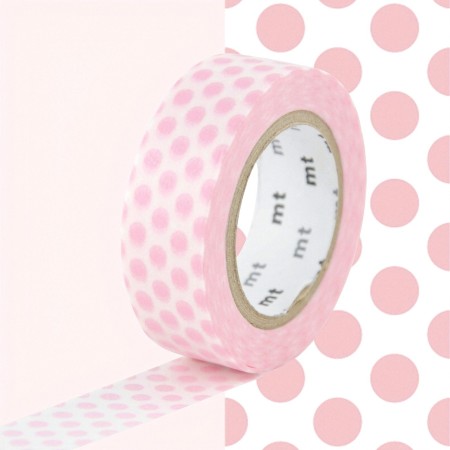 MT 1P Wzór w jasnoróżowe kropki / dot strawberry milk