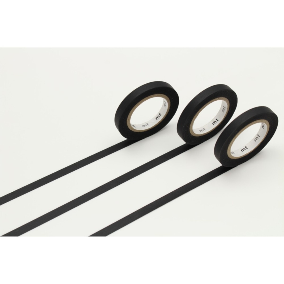 MT SLIM Zestaw 3 taśmy mt slim 6 mm jednolita czarna / matte black
